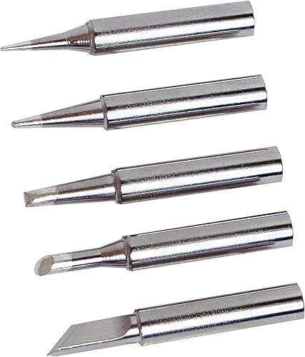 Miniatura 3 de Kaseamu 5pcs 2,952.8 ft puntas de soldador, puntas de soldadura premium para Hakko, Aoyue, Yihua, Vastar, Sywon, Atten, Quick, Ryobi, Tabiger,