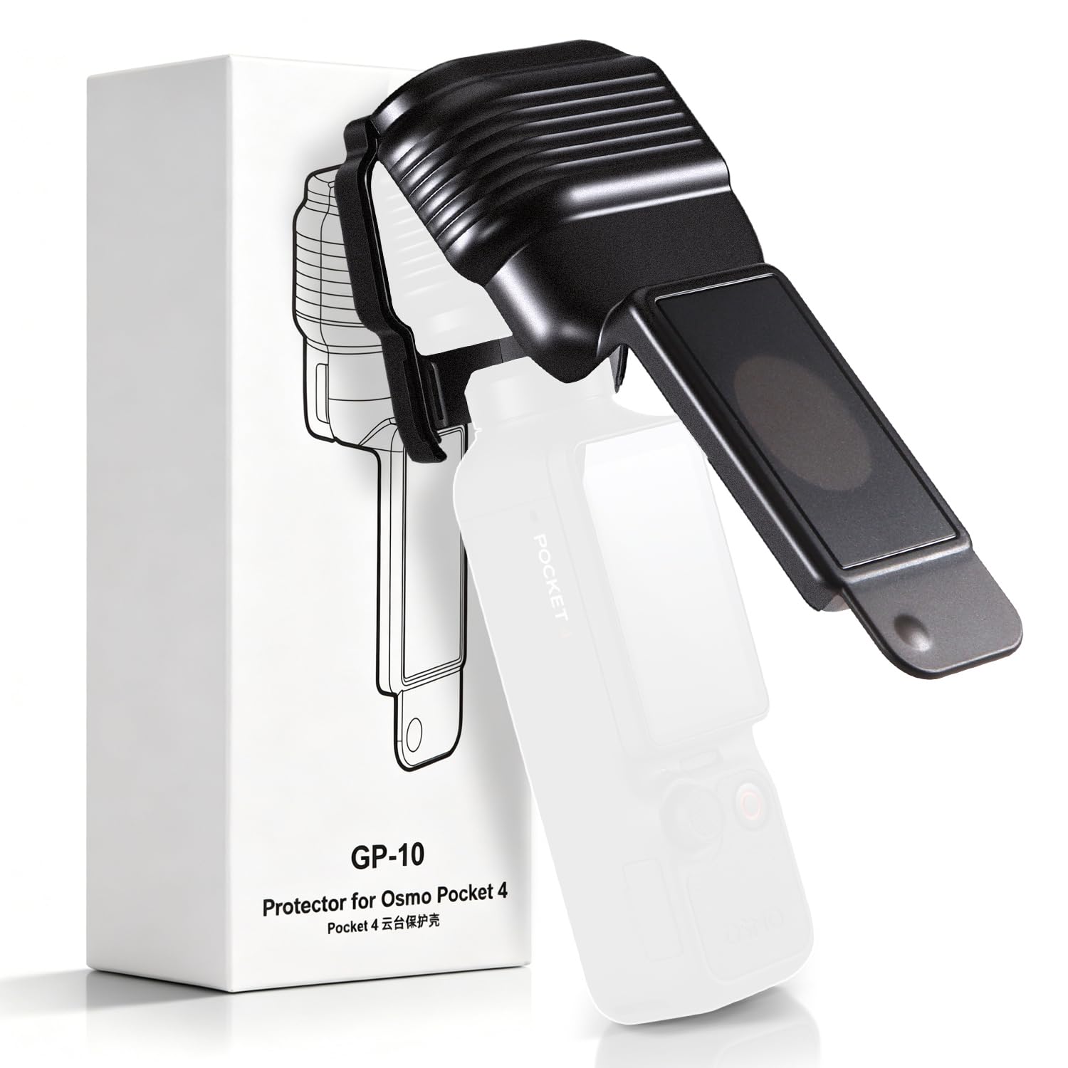 IMMOENUC 対応 DJI Osmo Pocket 4 保護ケース 雲台固定機能付き レンズ・画面全保護 ポータブルカメラアクセサリー