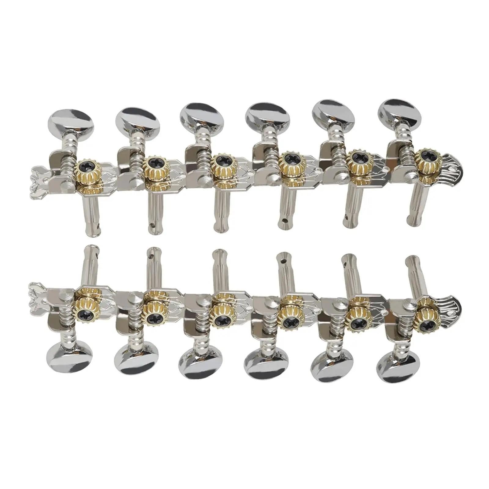 Clavijas de afinación de instrumentos de guitarra vintage de 12 cuerdas 6+ piezas metálicas de guitarra clave Juego De Clavijas De Afinación Para Guitarra