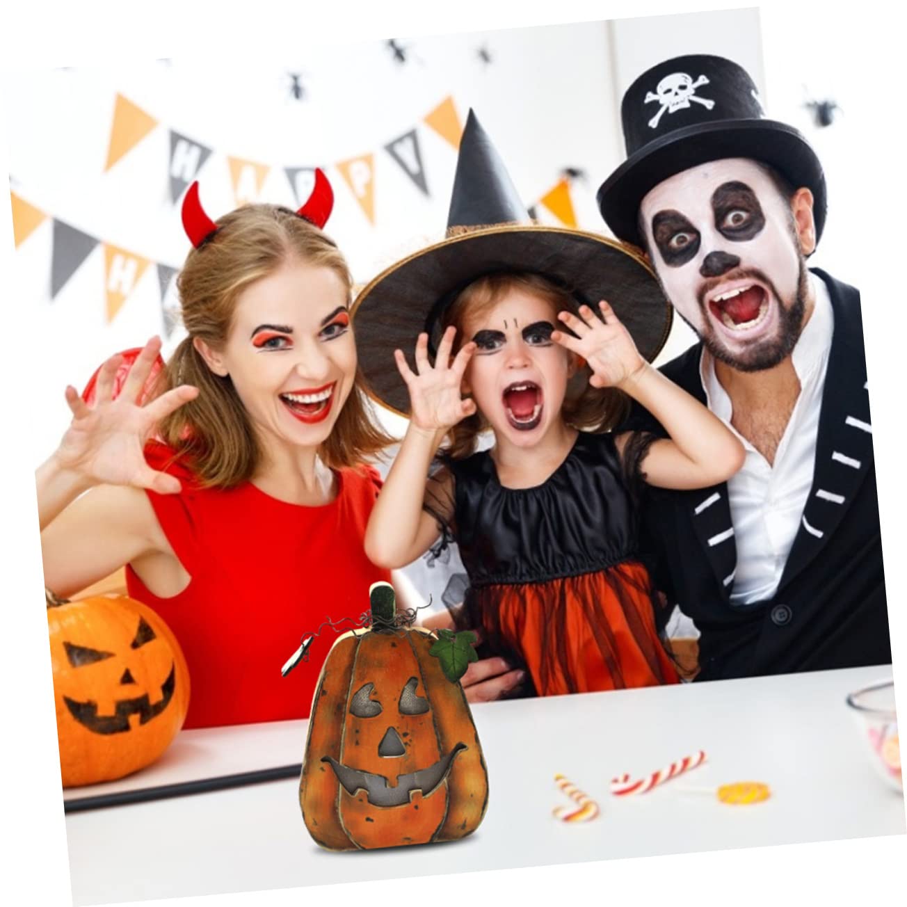 Mipcase 5pezzi Per Halloween Addobbo Per e Festive e Party Batteria Design Retro e