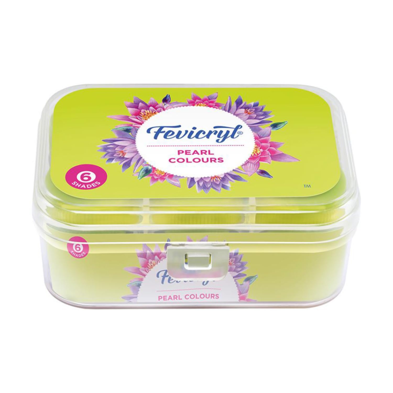 Fevicryl Acrylic Colors, Pearl Kit, 6 Shades