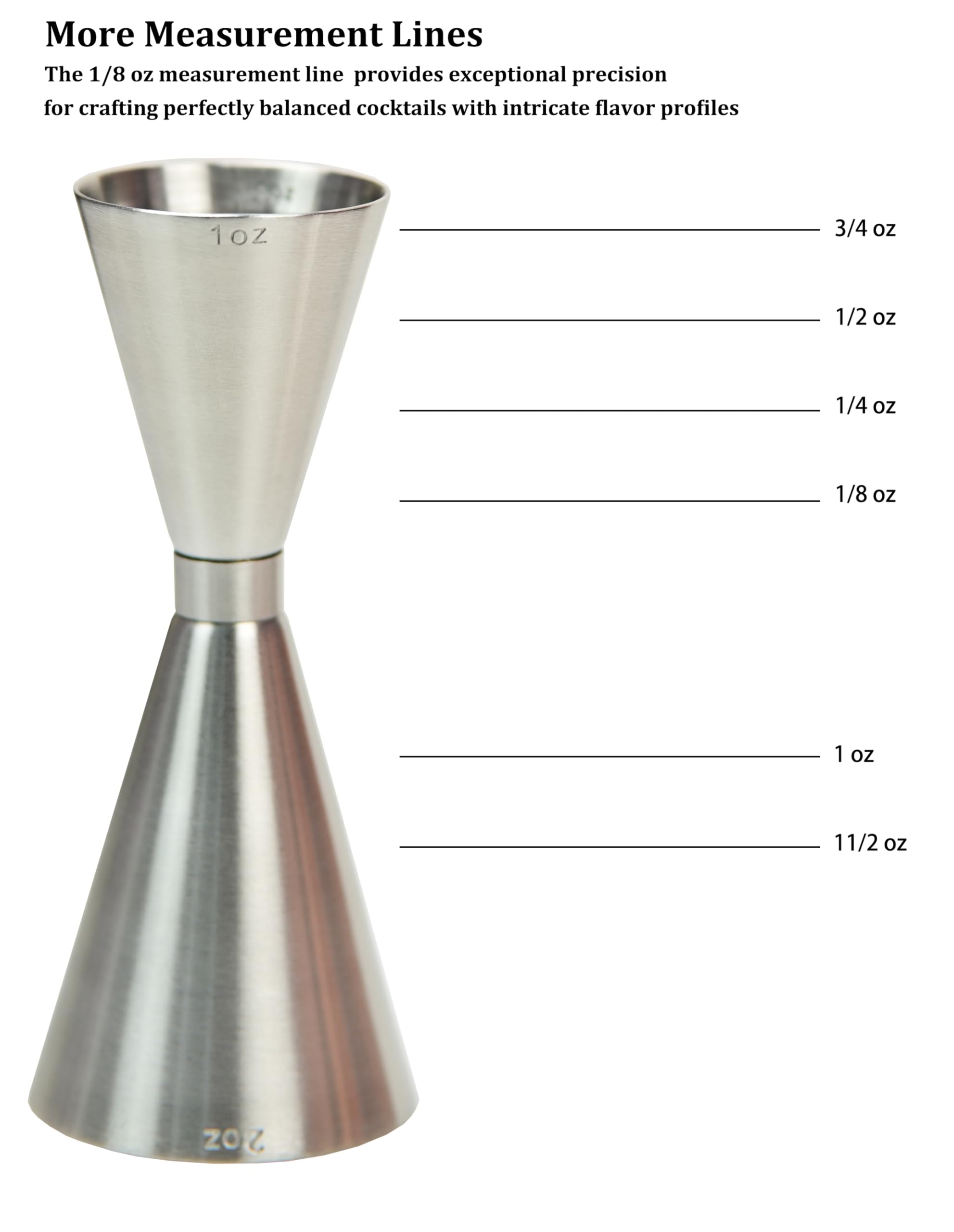 Snapklik.com : Lexenic 1oz 2oz Double Jigger