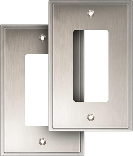 Cover Star Placa decorativa suave y moderna de pared, placa decorativa de pared, tapa de tomacorriente de la placa del interruptor, aleación de zinc