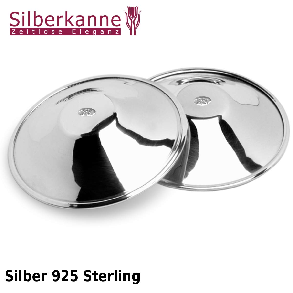 Paar Cap Hütchen D 5 cm für die Brustwarzen Silber 925 Sterling in Premium Verarbeitung