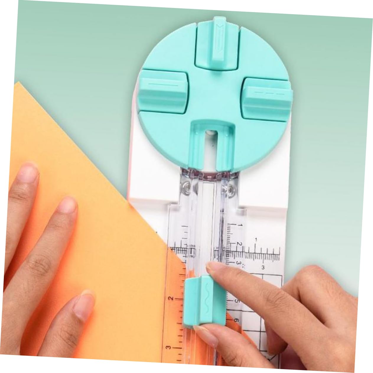 Massicot pour Scrapbooking, Coupe-papier de Précision, Léger, Opération Sûre, pour Papier D’emballage et Loisirs Créatifs, 2 Pièces