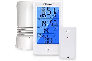 Geevon Wireless Rain Gauge for Enhanced Outdoor Weather Monitoring
