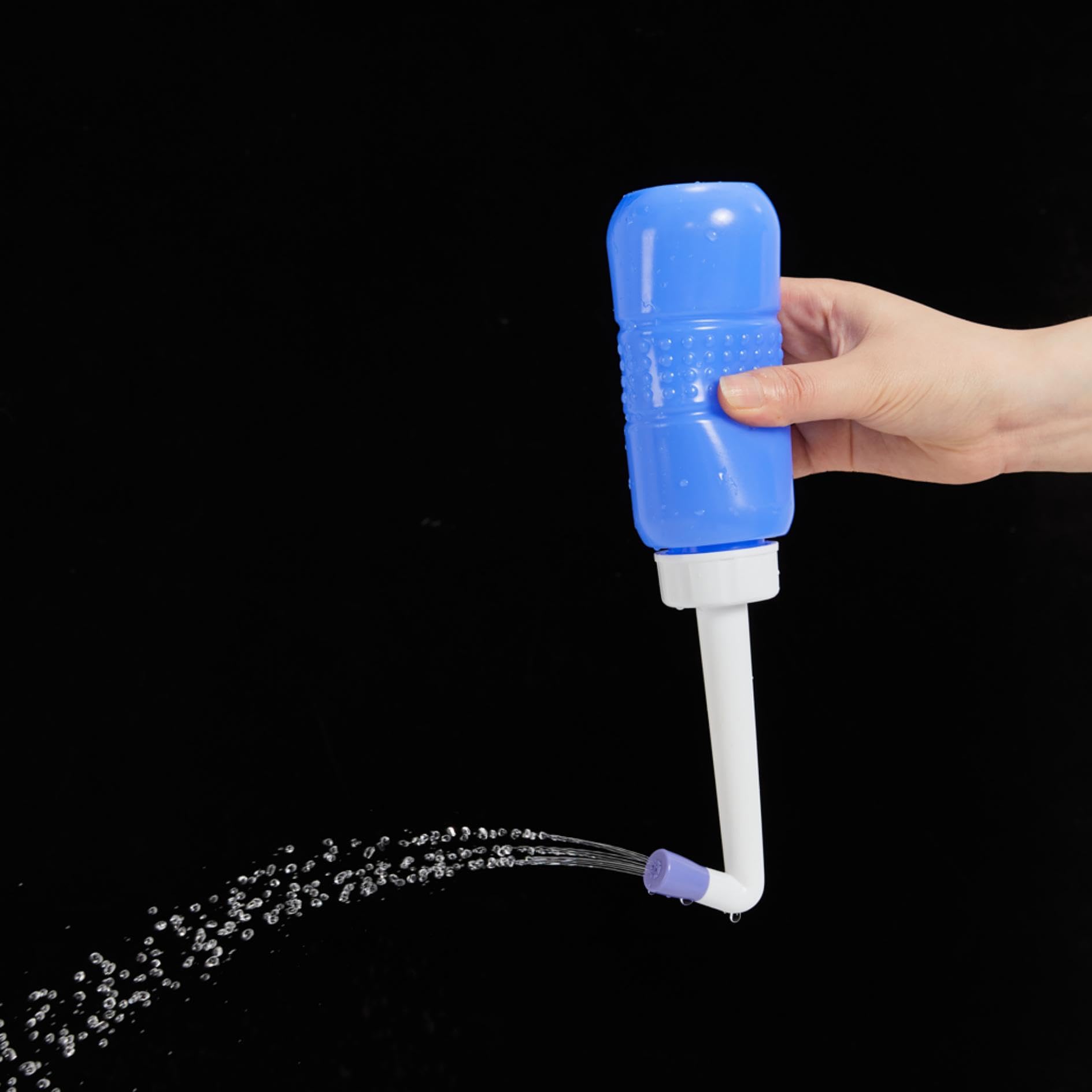 2 Pack 300ML Portable Bidet Blue Pink Travel Bidet Sprayer for Postpartum Menstrual Adults Kids Upside-Down Squeeze for — view 7