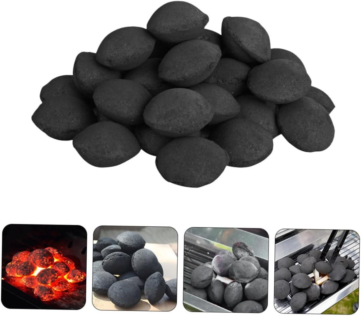 1pack Natural BBQ Charcoals Carbon Chimney Starter Block Charcoal for Camping Picnic Outdoor Fire Pit BBQ