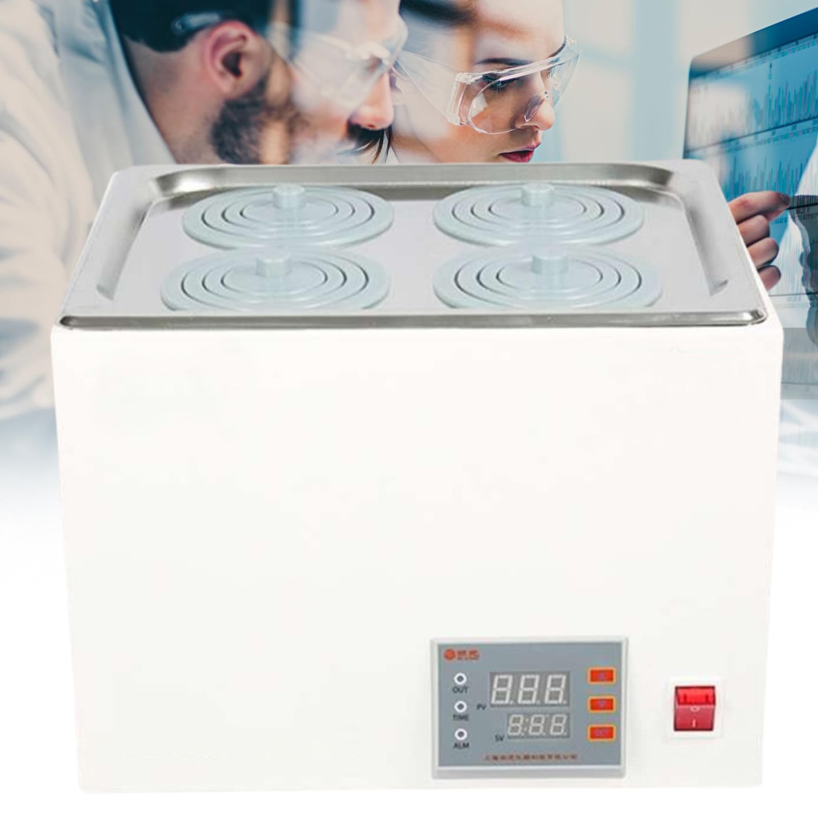 5L/8L/15L cyfrowy termostatyczny łaźnia wodna, termostatyczny elektryczny podgrzewacz do kąpieli wodnej, cyfrowy podgrzewacz laboratoryjny do kąpieli wodnej z timerem, regulowana temperatura dla l