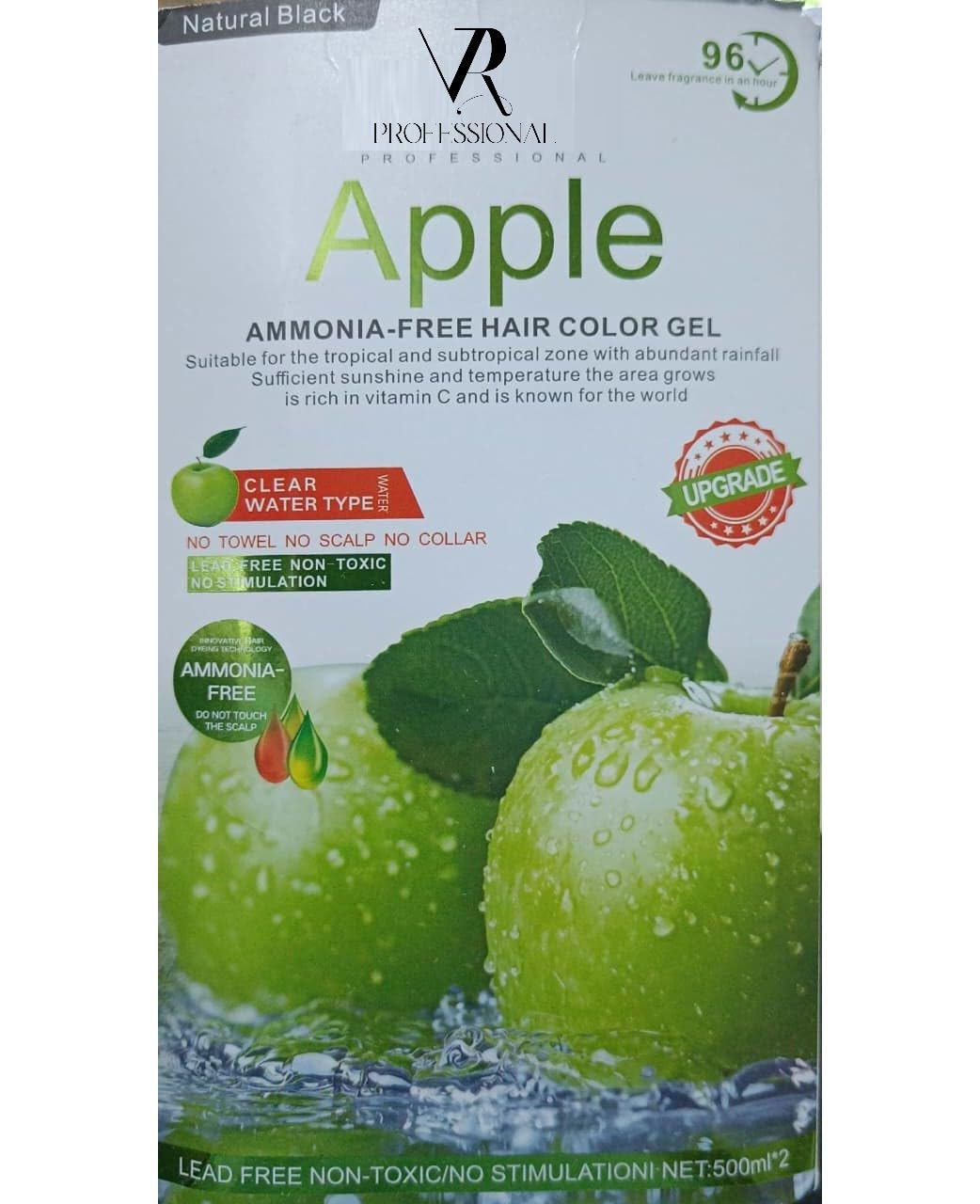 Apple Ammonia-Free Hair Color Gel, Dark Brown, Semi-Permanent Hair Dye for Men & Women, 1000ml Pack of 2-image-21