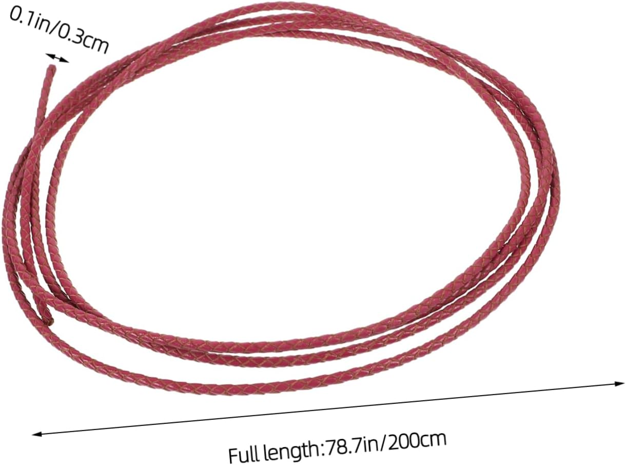Braided Leather Cord for DIY Jewelry Making Genuine Leather String Meters for Bracelets Necklaces Key Chains Fine Workmanship for Creative Projects