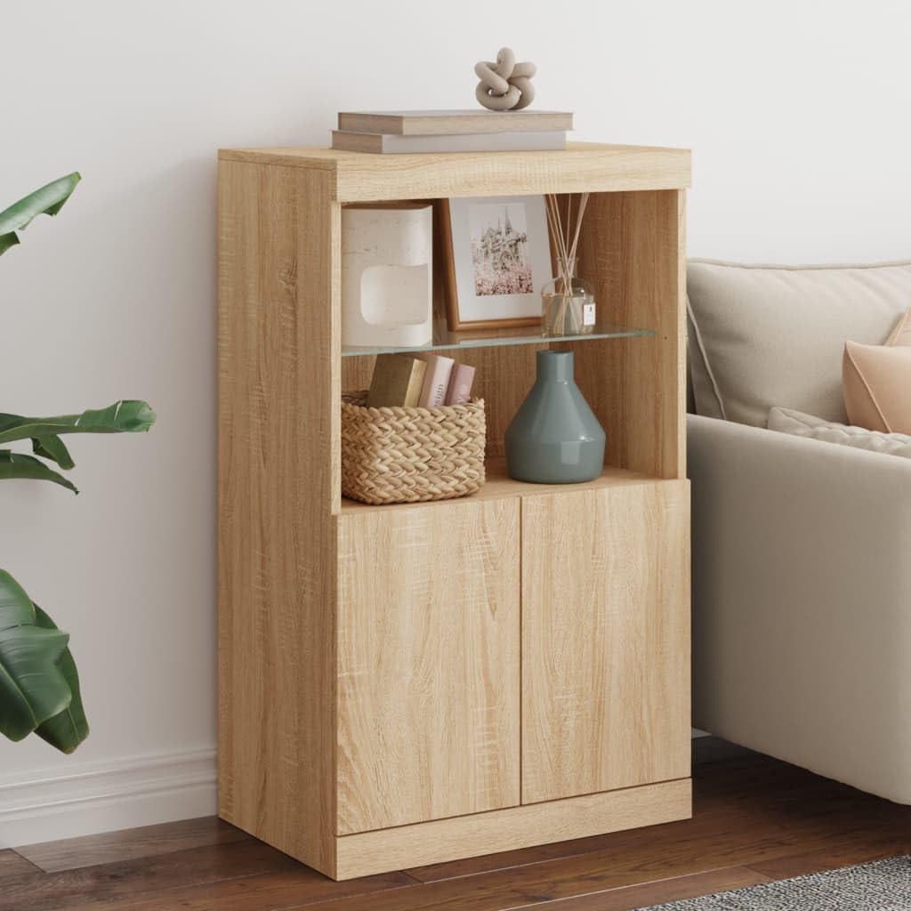 Ventes Flash Noël : vidaXL Buffet Chêne sonoma 30x30x70 cm Bois d'ingénierie pas cher