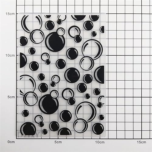 Miniatura 3 de DzIxY Fondo de círculo de plástico en relieve carpetas para tarjetas que hacen suministros DIY papel 3D plantillas de álbum de recortes álbum