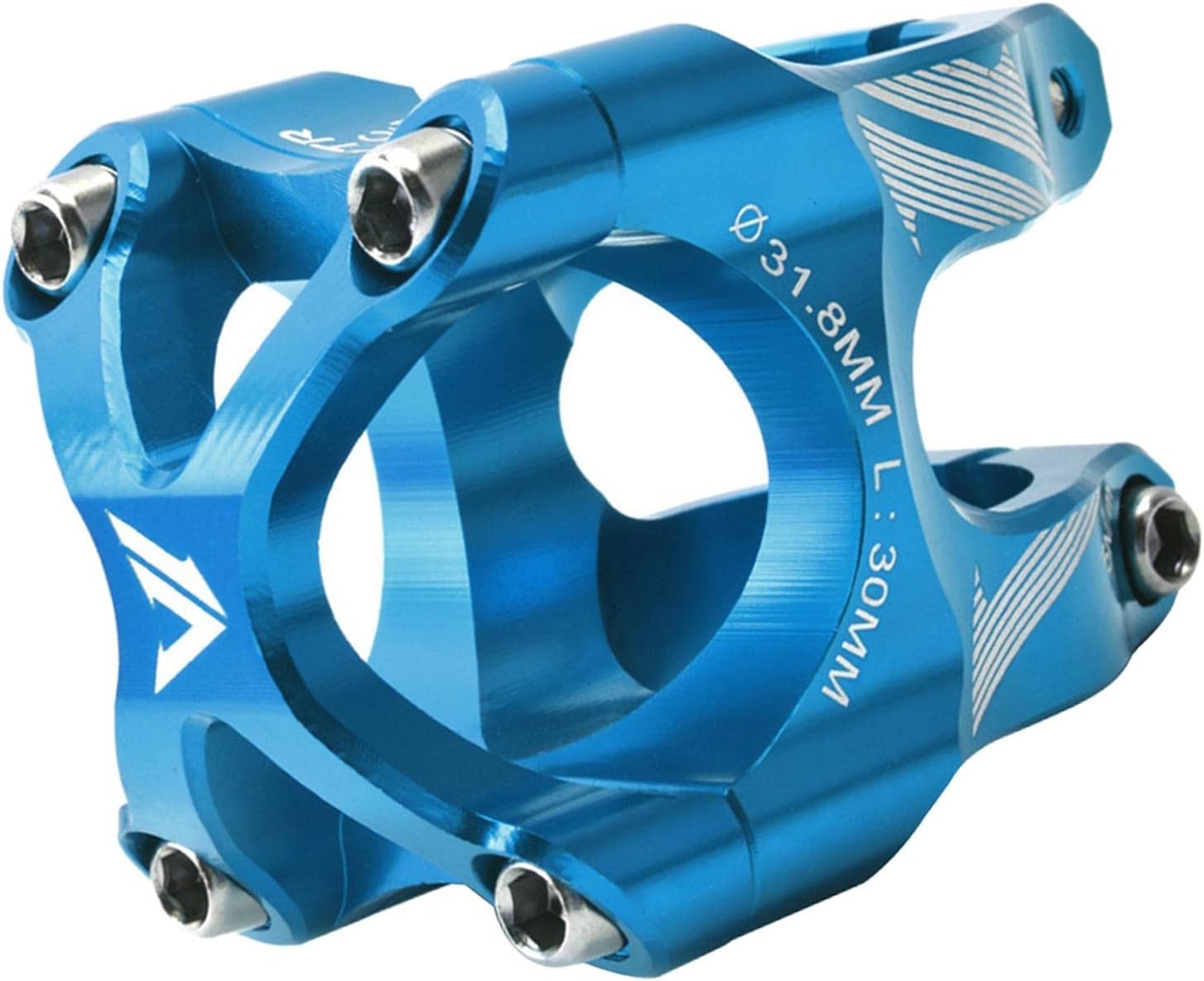 Attacco manubrio per mountain bike, 31,8 mm, 30 mm, in alluminio, corto, per bicicletta, bici da strada, mountain bike, accessori per ciclismo