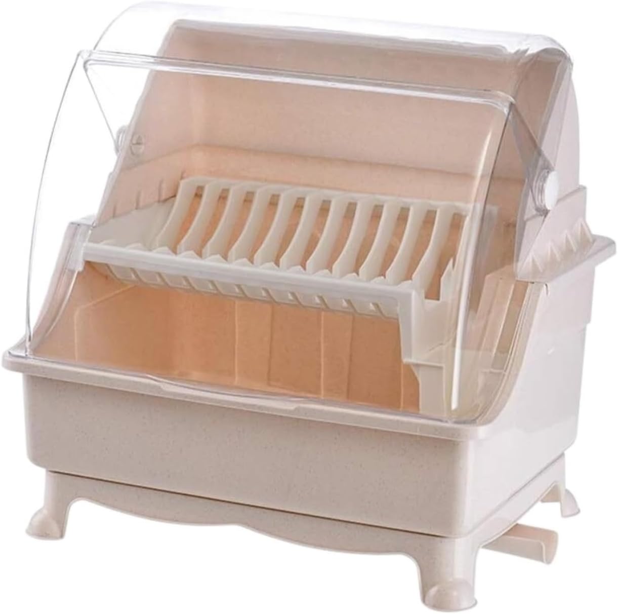 Dish Drying Rack Tableware Holder Kitchen Dish Rack Tableware Bowl Chopstick Storage Box Plastic Household Drainer Double Layer Drying Rack Kitchen(Blue)