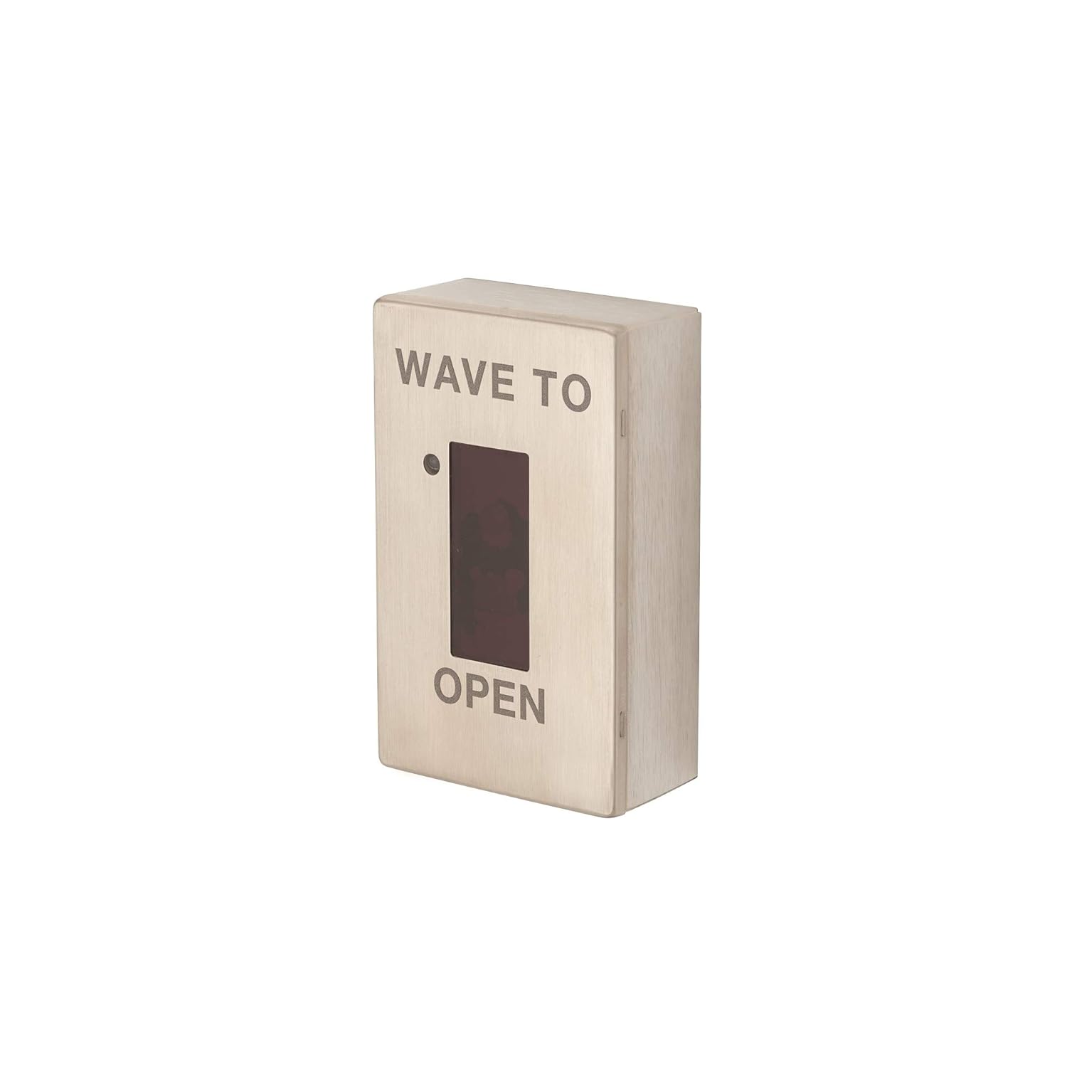 WS Series Infrared Wave to Open Touchplate, Stainless Steel Finish