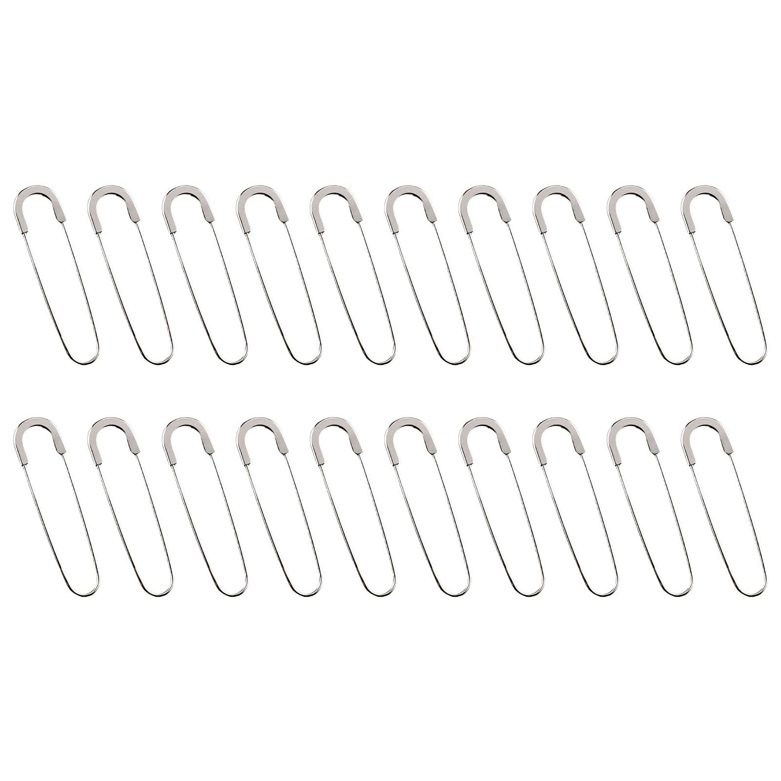 Buxuaaaa Silver 20Pcs Metal Pin Multipurpose U Shape Quilting Pin For Clothing Dressmaking Tailoring Sewing Project Waist Cinching Clasp