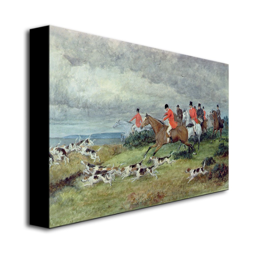 Trademark Fine Art Fox Hunting in Surrey by Randolph Caldecott