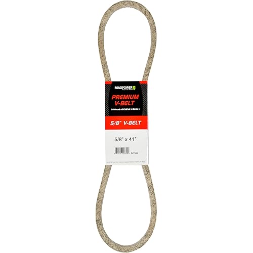 Maxpower 347586 Premium Belt Reinforced with Kevlar Fiber Cords, 5/8" x 41"