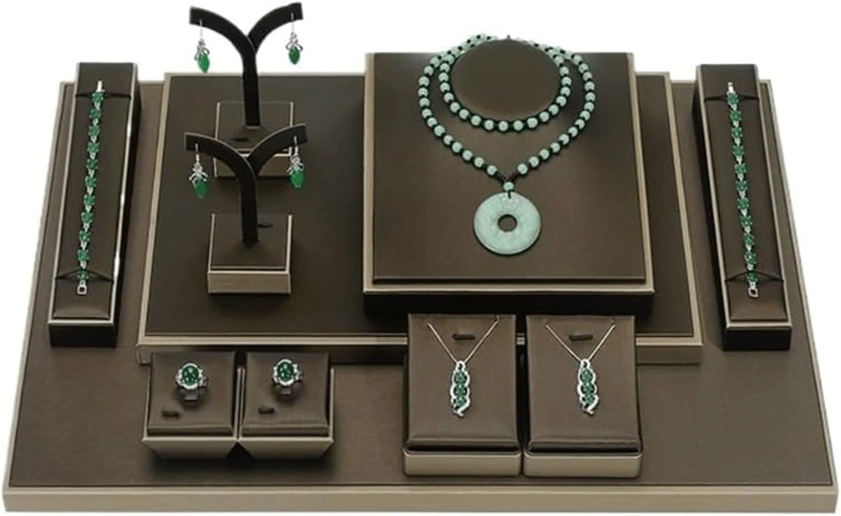 Luxury Jewelry Stand Set Jewelry Display Stand Leather Jewelry Holder Gift for Mom Jewelry Rack Elegant Jewelry Towers For Women Girls