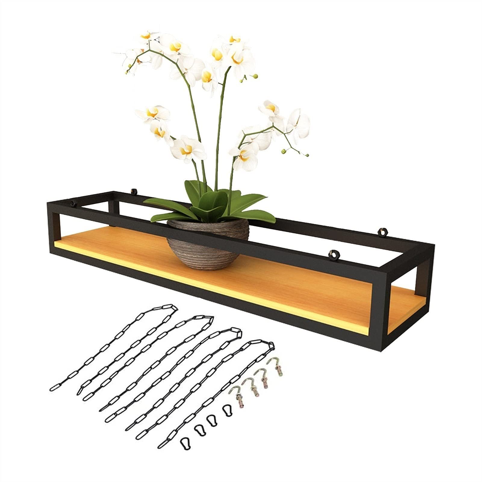 Support de plafond réglable pour pots de fleurs et plantes 60x25x15cm