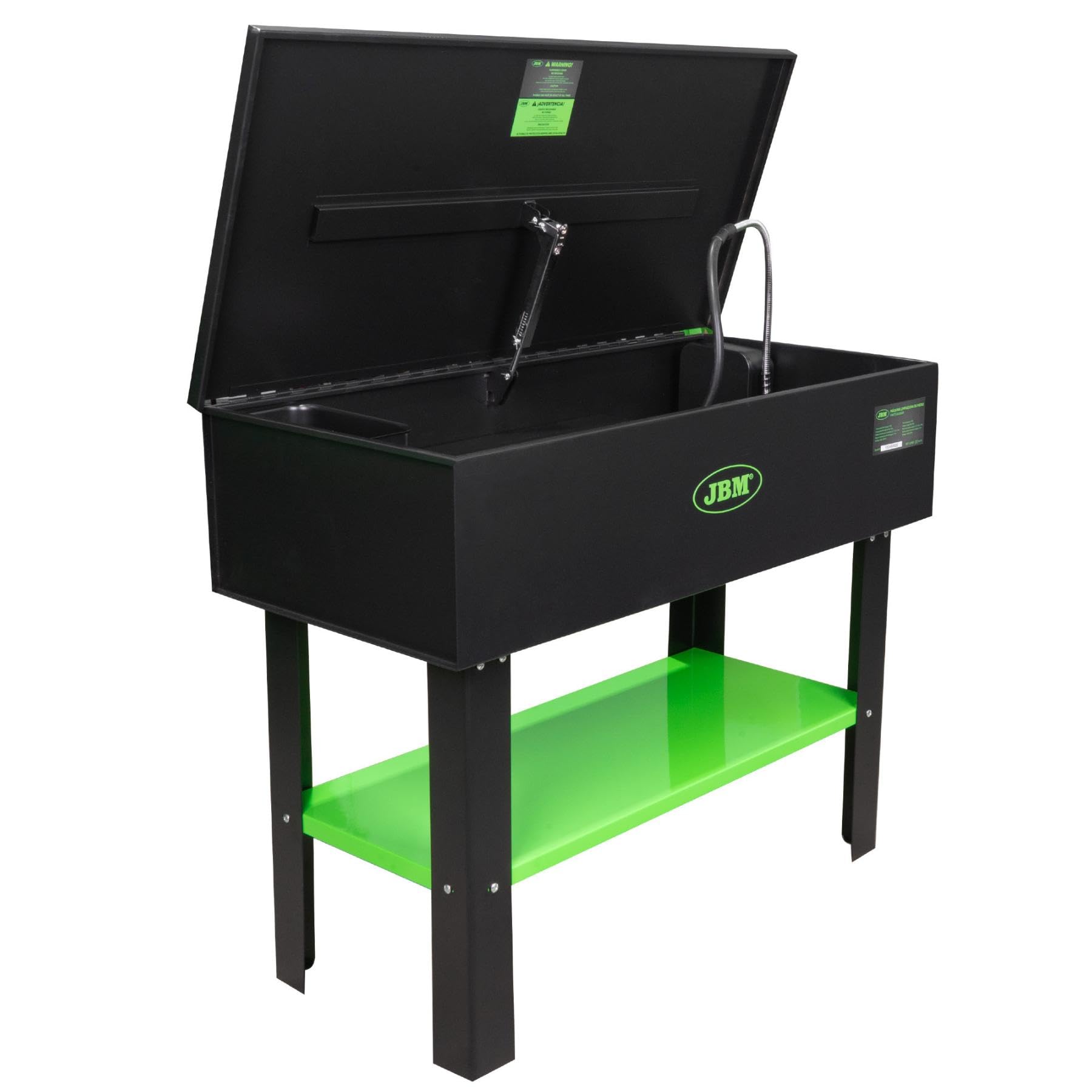 OC-PRO Fontaine de Nettoyage 150L Vert pour Ateliers Mécaniques et Garages, Nettoyeur de Pièces Mécaniques en Acier Inoxydable, Style Industriel