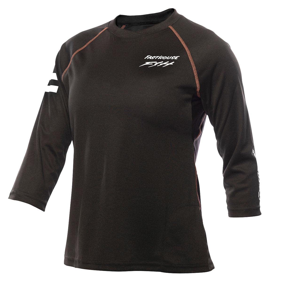 FASTHOUSE Women's Sidewinder Alloy Raglan Jersey (Black, Large)