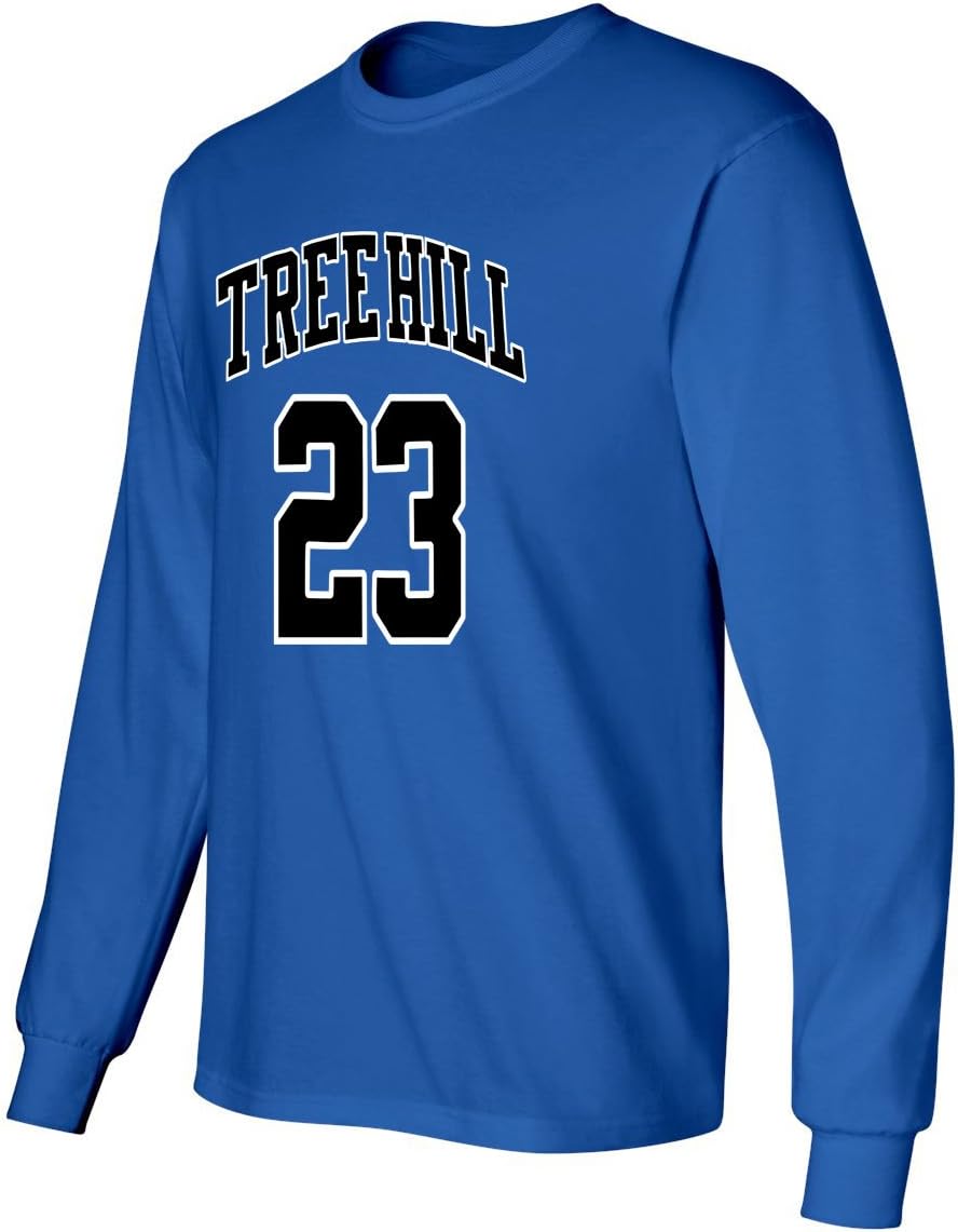Ravens Basketball Movie #23 Nathan Scott One Tree Hill Jersey Style Men's Long Sleeve T Shirt