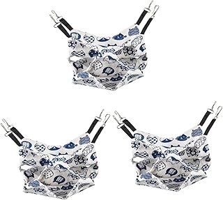 Didiseaon 3 Pçs Saco De Mel Hamster Pequeno Animal Pendurado Cama Pet Pendurado Cama Rato Transportador Hamster Pendurado Rede Gato Pendurado Gatinho Brinquedos Ninho Para Hamster Esquilo