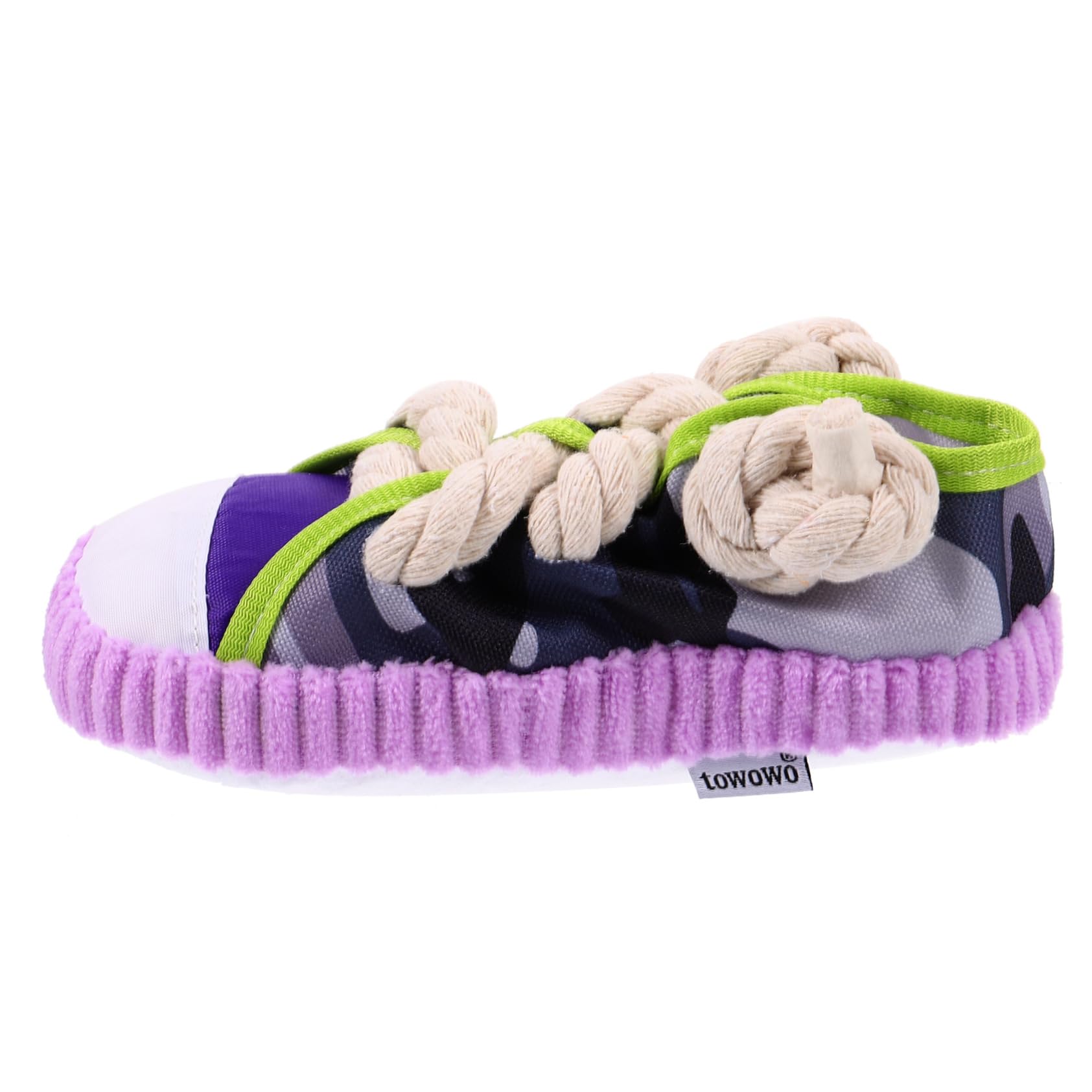 FRCOLOR Juguete para Perros Pequeños de Cuerda de Algodón Chirriante, Juguete para Morder y Masticar, Tamaño Mediano, Adecuado para Entrenamiento y Entretenimiento de Cachorros