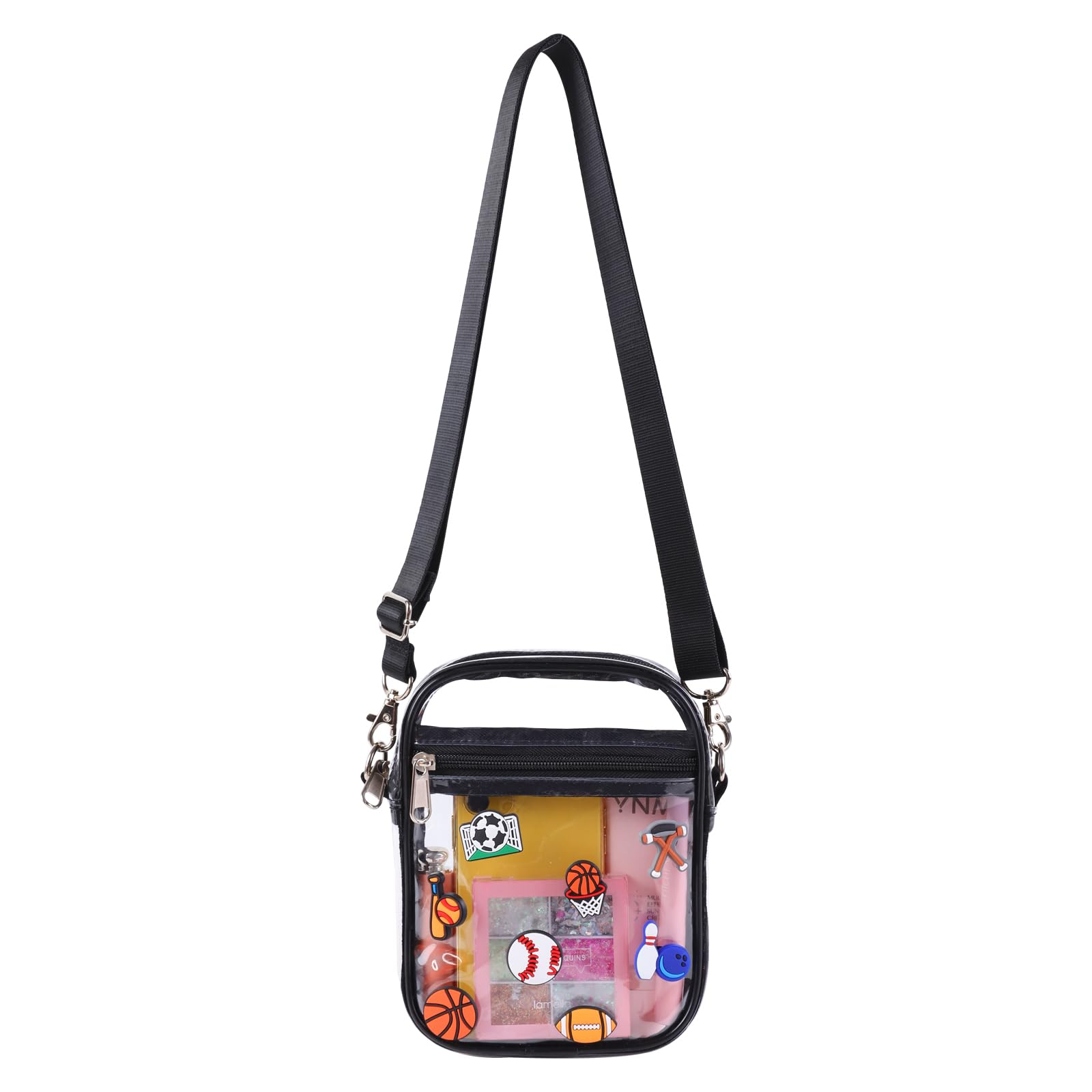 COVAX Clear Crossbody Purse Bag, Stadium Approved for Concerts, Festivals