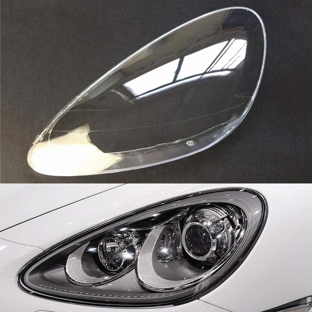 Car Headlight Cover Replacement for Porsche for Cayenne 2011 2012 2013 2014 Clear Lens Auto Shell Cover (Driver Side)