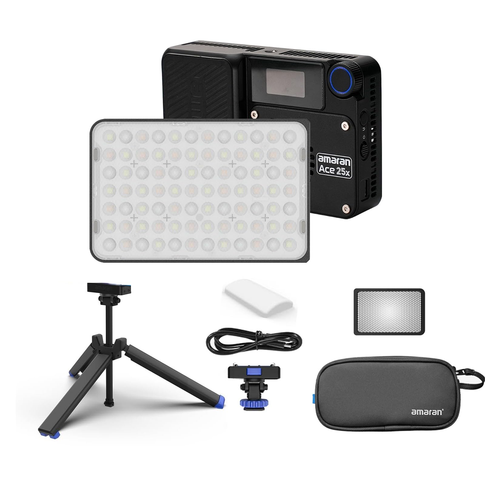 Amazon | Amaran Ace 25x キット カメラ LED LED ビデオライト、三脚