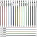 senhai Lot de 25 Porte-clés en Fil, 15cm et 22cm Câbles 2mm de Boucle Anneaux avec Joints en Acier Inoxydable pour Pendre Étiquette de Bagage Carte Clef