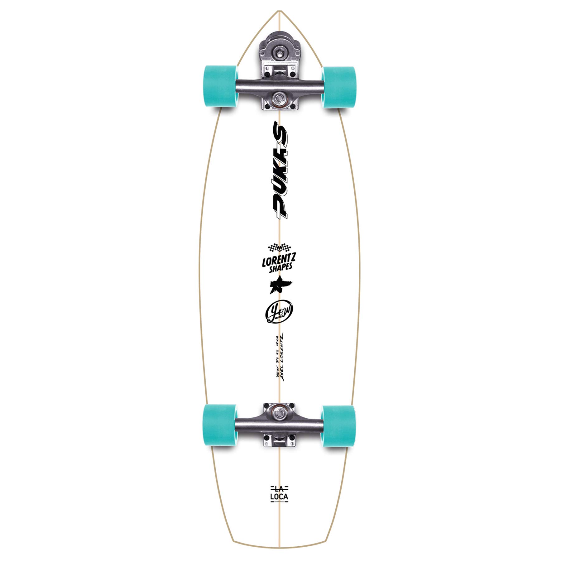 YOW PUKAS LORENTZ SHAPES サーフスケート　yow YOW X Pukas Anemone SurfSkate Complete 9.85 スケートボード