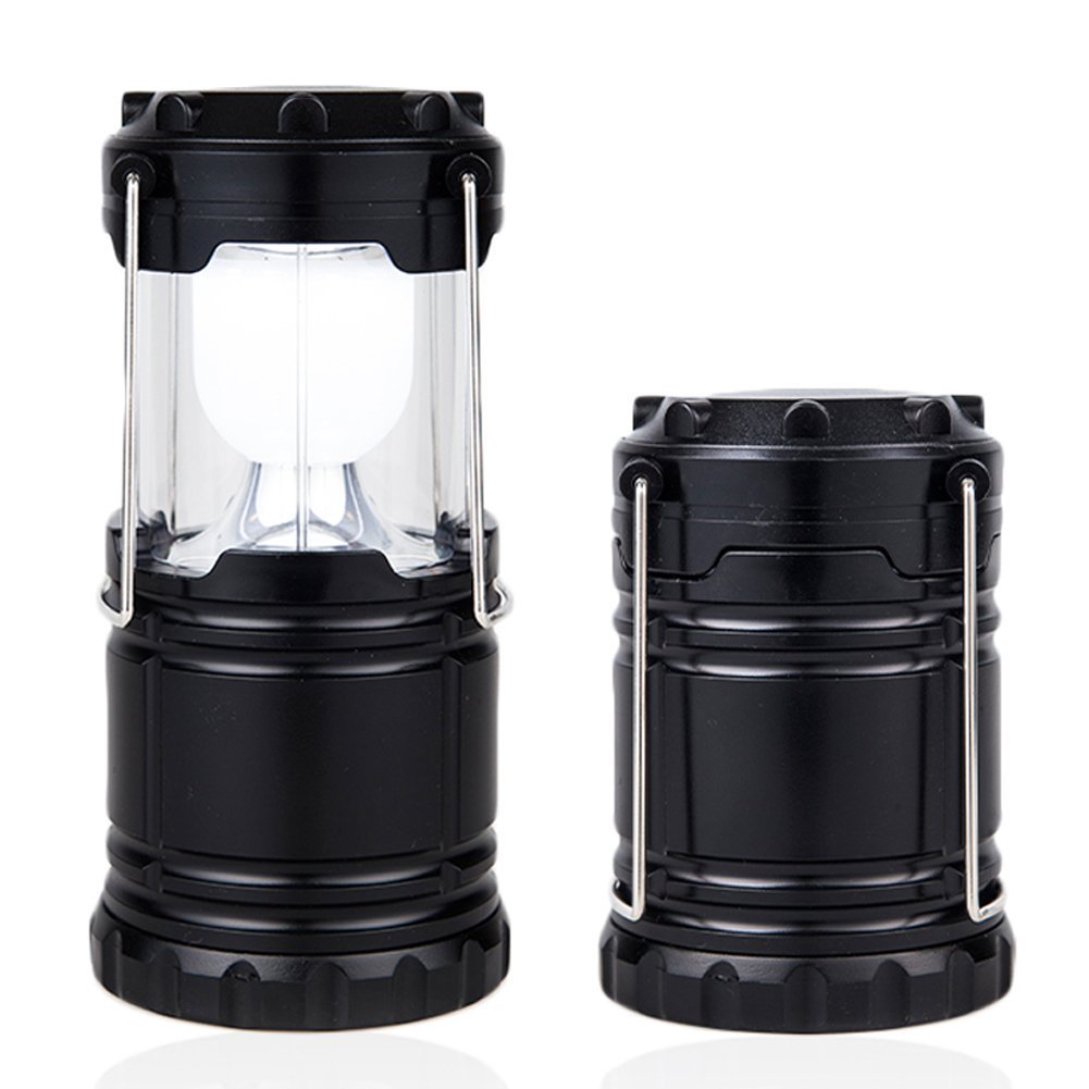 Portable Outdoor LED Camping Lantern ，Emergency Lantern with USB Power Bank - Survival Kit for Emergency, Hurricane, Storm, Outage (black)