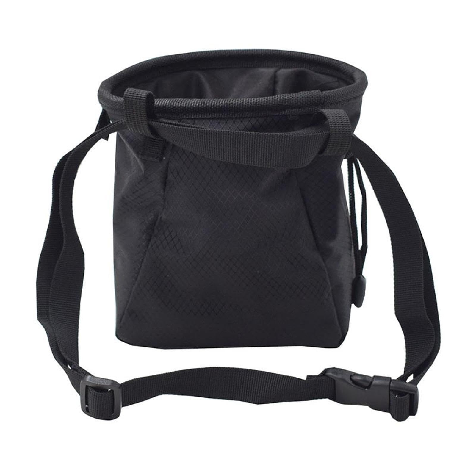 Harilla Bolsa de magnesio para Escalada, Organizador con cordón para Levantamiento de Pesas y Deportes de, Negro