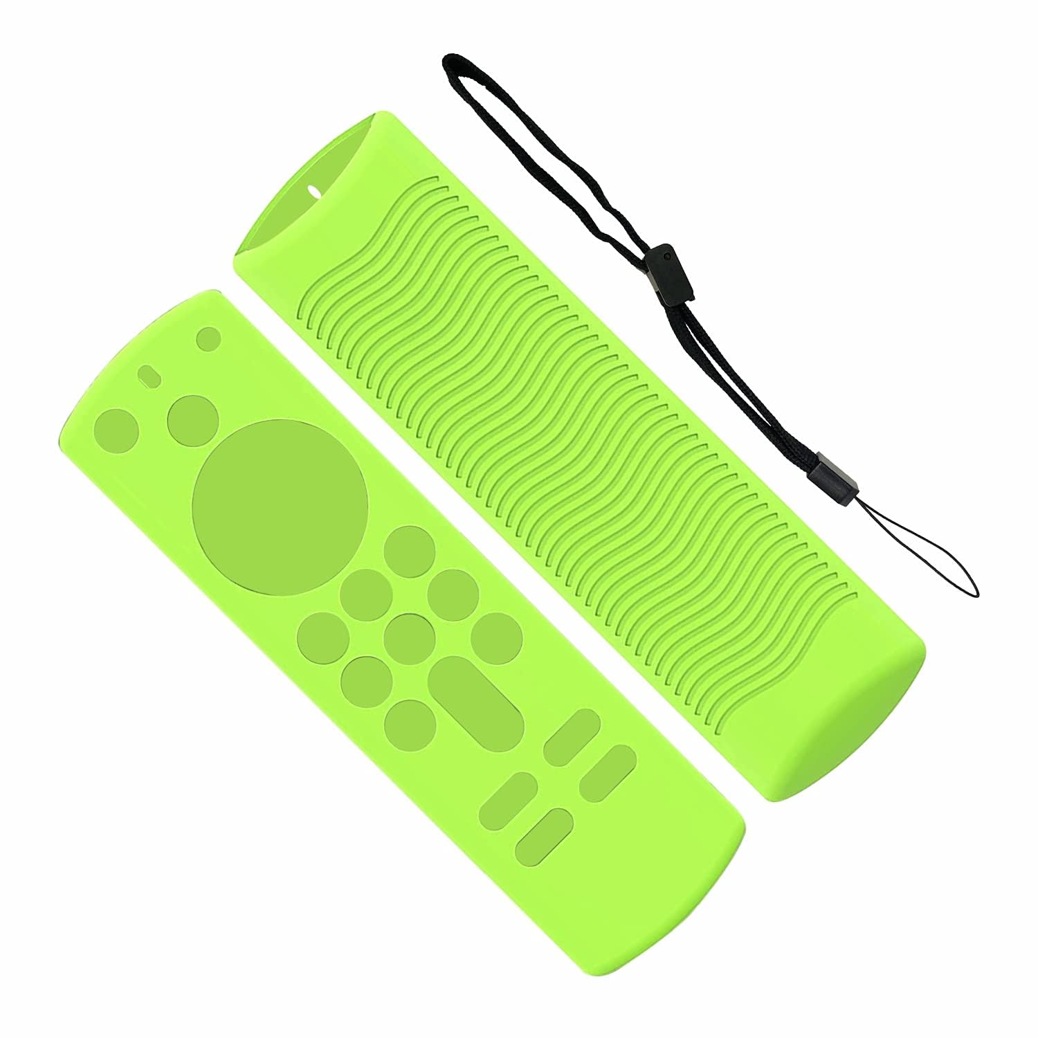 Tech Vibes Silicone Remote Cover Case Compatible with Fire TV Stick Alexa Voice Remote Control 3rd Generation - Anti Slip Remote Cover Case with Remote Loop (Remote Not Included) (Luminous Green) (B0D2RPNJ1K) Amazon Price History, Amazon Price Tracker