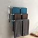 Produktbild LONFENNE Contemporary Handtuchhalter 3 stangen Mirror poliert Finish 304 Edelstahl Badezimmer Wand montiert Chrom, 60 × 13 × 32 cm (23,6 × 5,1 × 12,6 Zoll)