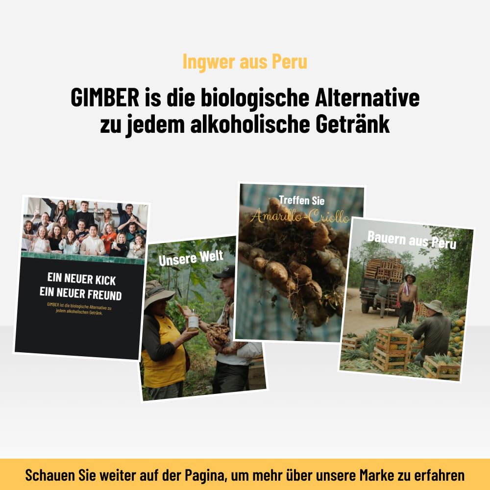 GIMBER N°2 700ml Brut | Biologisches Ingwerkonzentrat mit 50% weniger Zucker Alkoholfreier Ingweressenz aus Ingwer, Yuzu Frucht & Zitronenthymian 100% natürlich, vegan & ideal für Getränke & Cocktails