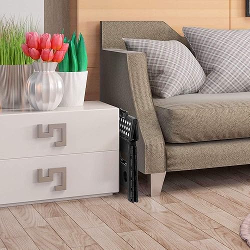 Miniatura 28 de Acko. Taburete plegable de 13 pulgadas de alto, resistente, para niños y adultos, cocina, jardín, baño, taburete con escalón.