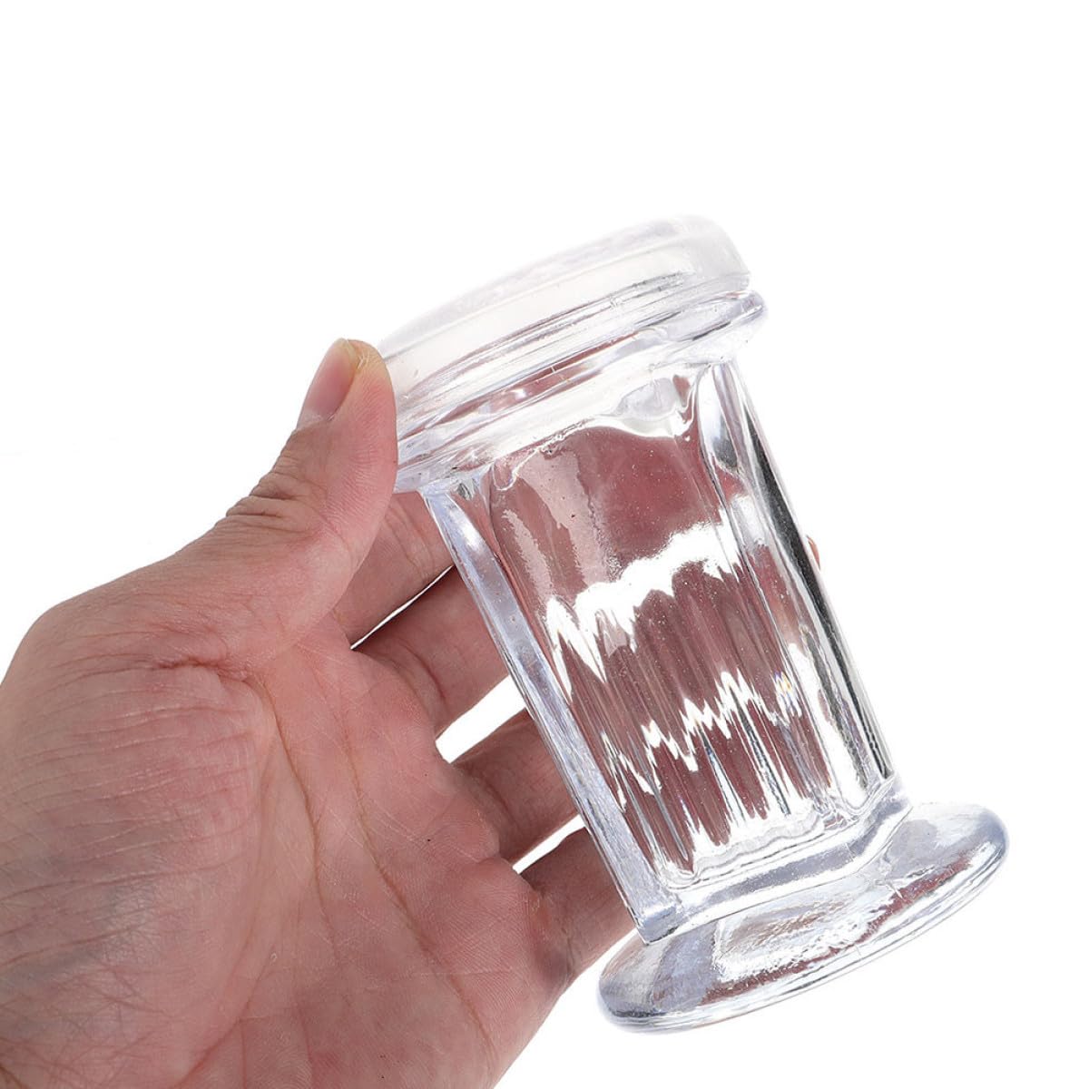 Frascos de Vidrio para Tinción Tapa Capacidad 60 Ml Paquete de 3 Unidades Transparentes para 5 Portaobjetos Uso Laboratorio Químico y Biológico