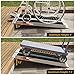 ORFORD Portable Wheelchair Ramp 3FT, 35.7''L×28.7''W Handicap Ramps, Non-Skid Aluminum Wheel Chair Ramp, Threshold Ramps for Doorways, Wheelchair Ramps for Home Steps, Stairs, Entry, Doorways