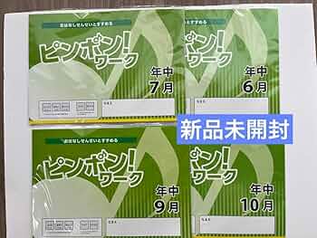 理英会 ピンポンワーク年長セット（11月～8月） 年長】幼児教室 ピンポンワーク 1年間セット 理英会進化計画