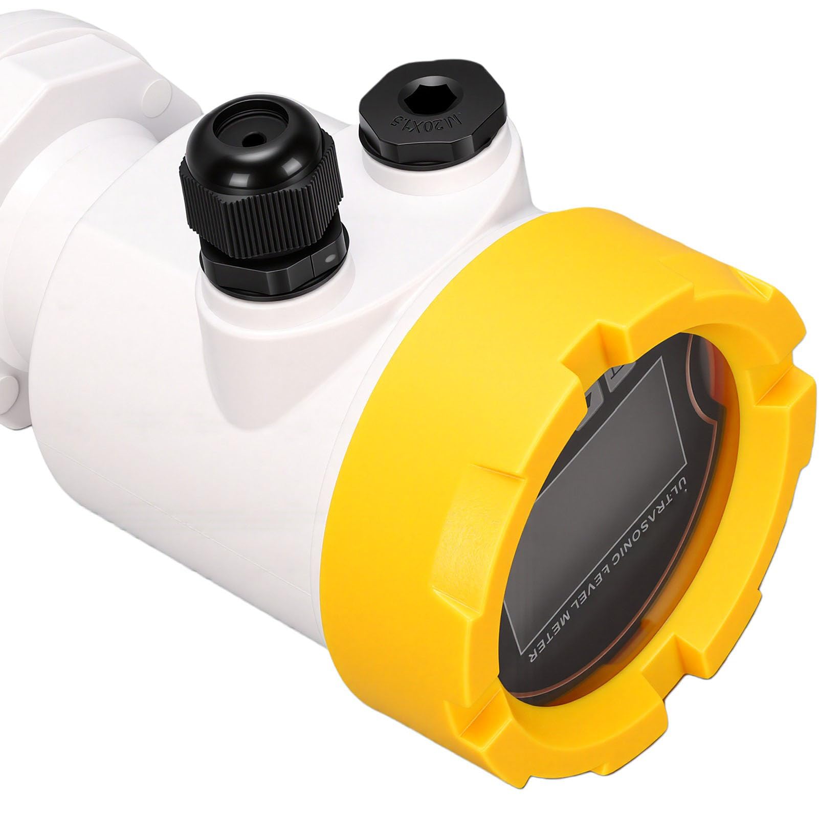 GOWENIC Ultraschall-Flüssigkeitsstandsensor, 0–8 M, LCD-Display, 4–20 MA, Analogausgang, Digitaler Wasserstandsmesser, Wasserdicht für Tank