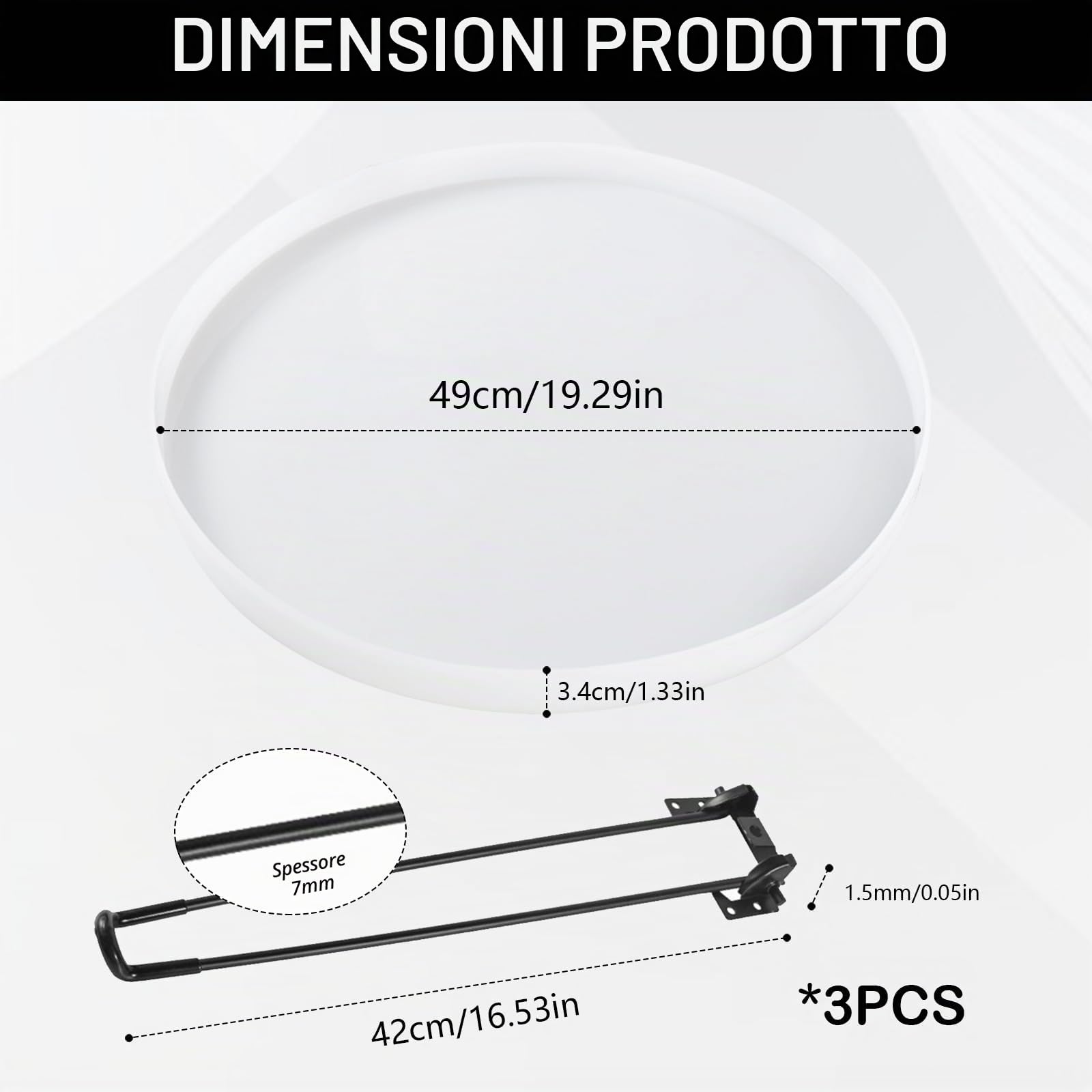 Stampo in silicone per tavolo in resina epossidica 50 cm, con 3 piedi pieghevoli 42 cm, grande stampo per la fabbricazione di tavoli fai da te, tavolo fiume, ufficio, resina e decorazione