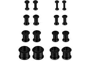 10g Plugs: 16-piece Stainless Steel Ear Stretching Kit