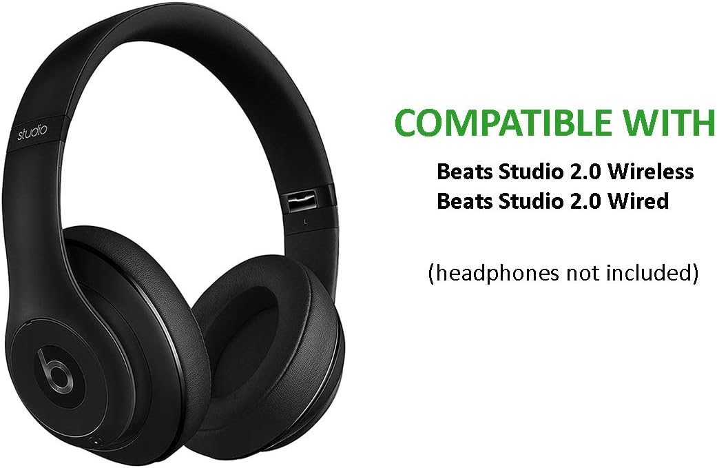Replacement Top Headband Repair Parts for Beats by Dr. Dre Studio 2.0 Wired/Wireless Over-Ear Headphones Studio2 (Matte Black)