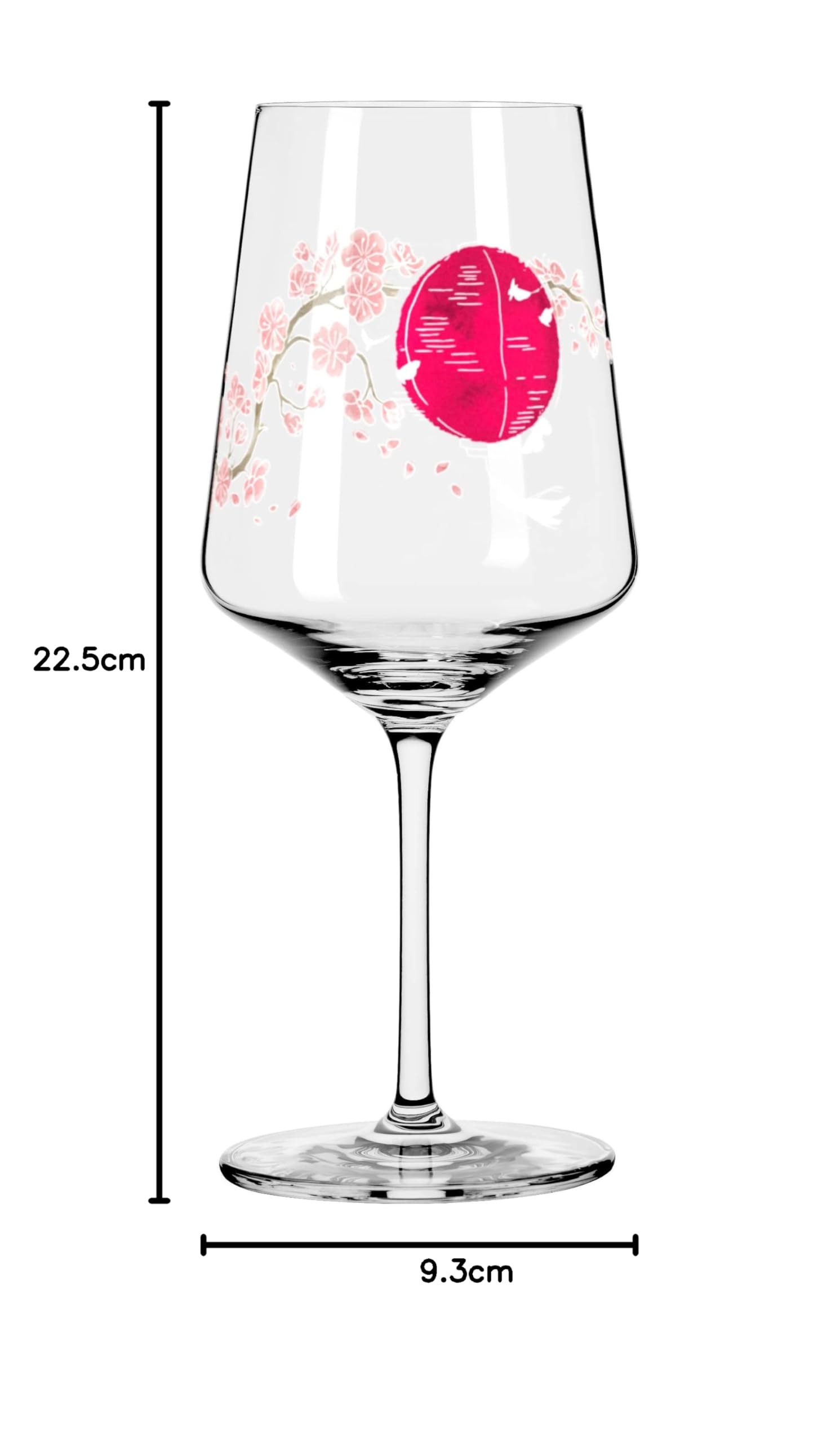 RITZENHOFF 3461007 słoik na aperitif Sprizz zestaw 2 szt. 500 ml - seria Sonet letni nr 13 + 14 z motywem Azji różowy - Made in Germany