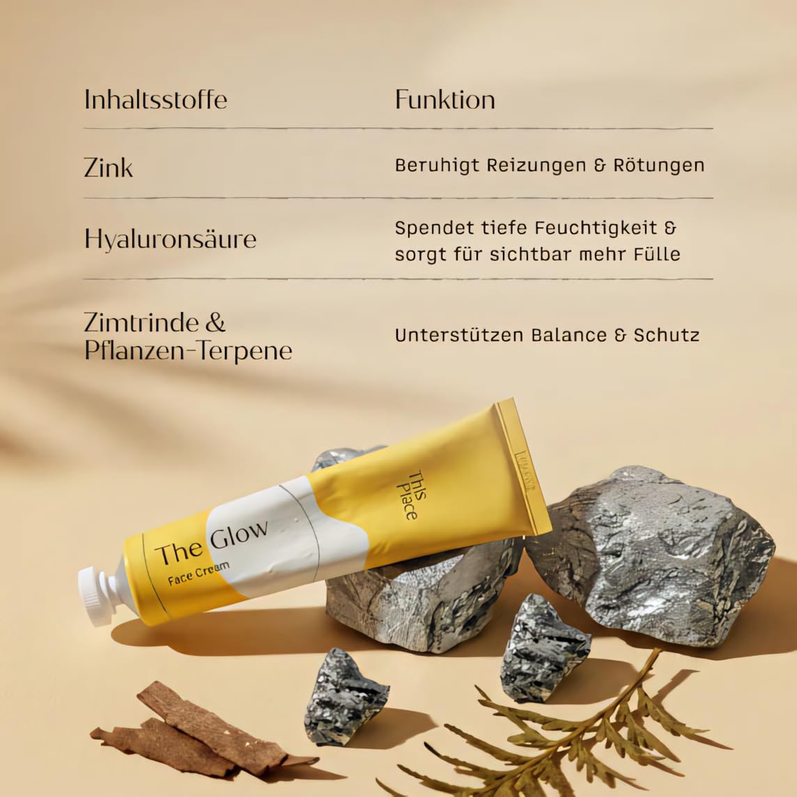 This Place The Glow Duo: Maximale Hydrierung & Schutz, 60ml | Beruhigt Rötungen mit Zink, Hyaluron und Panthenol, Perfekt für sensible Haut und eine starke Barriere